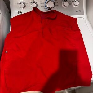 Red Sleeveless Top